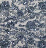 Color 3D bead lace K073513-1AB