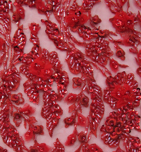 Color 3D bead lace K073513-1AB