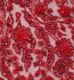 Color 3D bead lace K073513-1AB