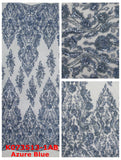 Color 3D bead lace K073513-1AB