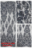 Color 3D bead lace K073513-1AB