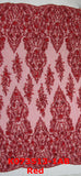 Color 3D bead lace K073513-1AB
