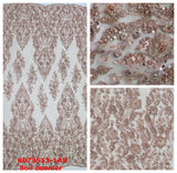 Color 3D bead lace K073513-1AB